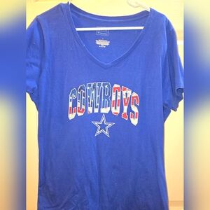 Fanatics Kids Blue Cowboys Graphic Tee